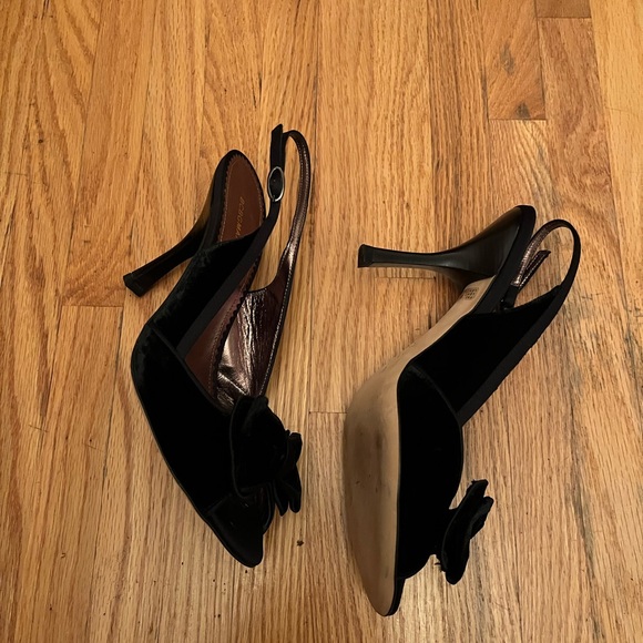 Black Velvet Heels - Picture 3 of 8